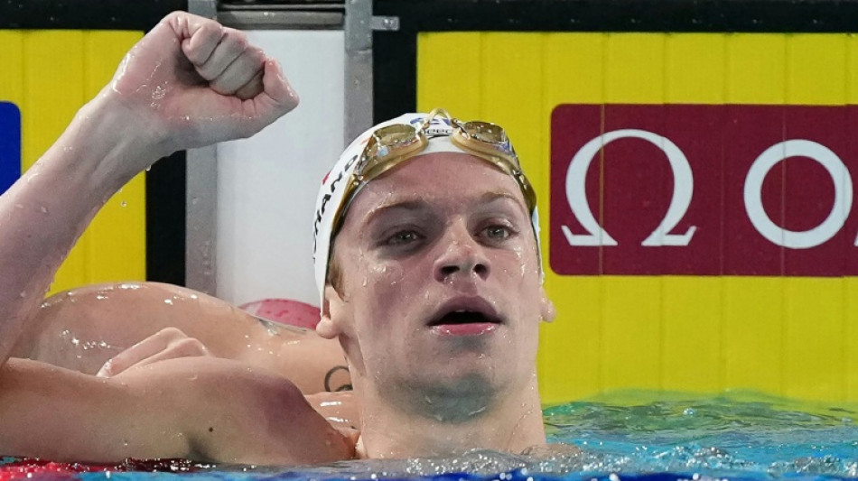 Euro de natation: L&eacute;on Marchand sacr&eacute; champion d'Europe du 400 m nage libre