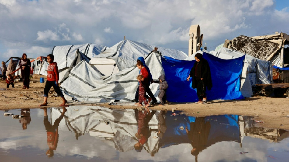 A Gaza, les abris de fortune de nouveau inond&eacute;s par de fortes pluies
