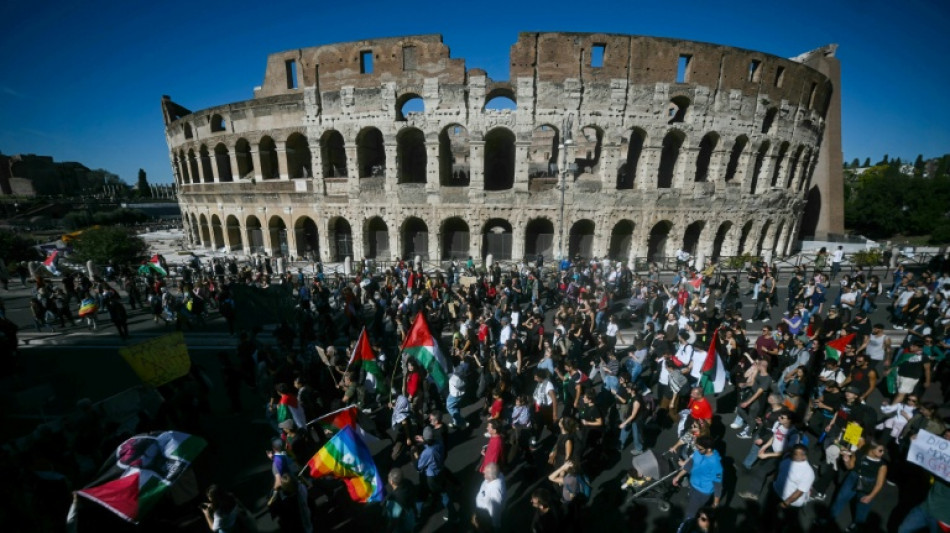 Italie: marée humaine à Rome en soutien aux Palestiniens