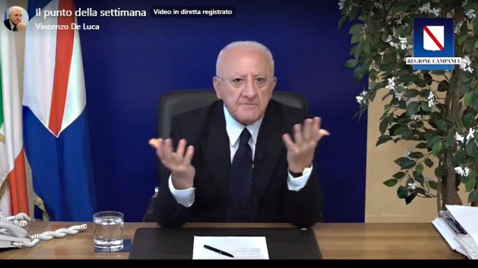 De Luca, in Campania nulla &egrave; chiuso, far&ograve; operazione verit&agrave;