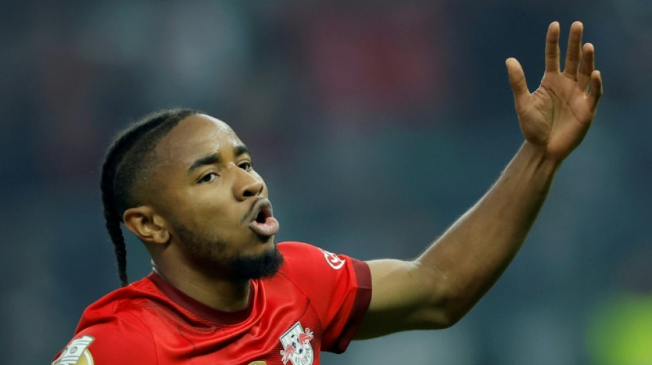 Nkunku helps Leipzig defend German Cup title