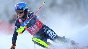 Shiffrin close to equalling record after leading slalom after first run
