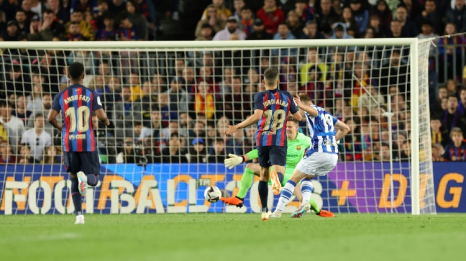 Real Sociedad earn crucial win at champions Barcelona