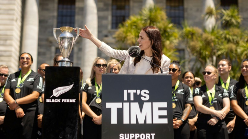 'Legends': New Zealand PM hails women's Rugby World Cup champions
