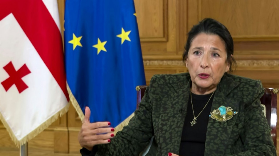 Georgia president hints at Russian-aided vote fraud in AFP interview