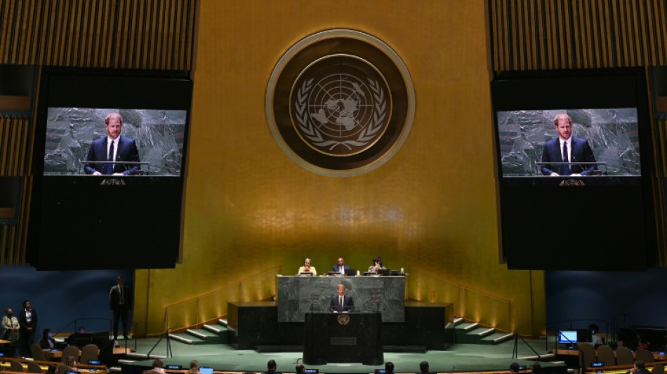 "Notre monde est &agrave; nouveau en feu", d&eacute;nonce le prince Harry &agrave; l'ONU