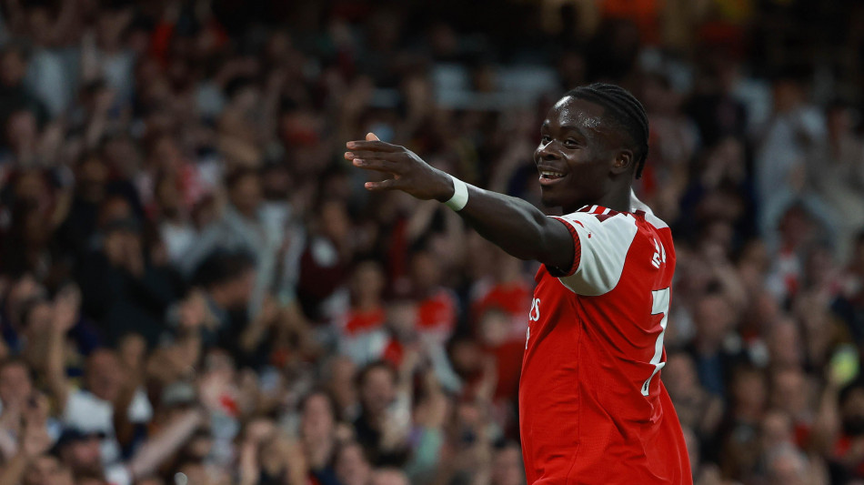 Assist di Calafiori e gol di Saka, l'Arsenal batte l'Aston Villa