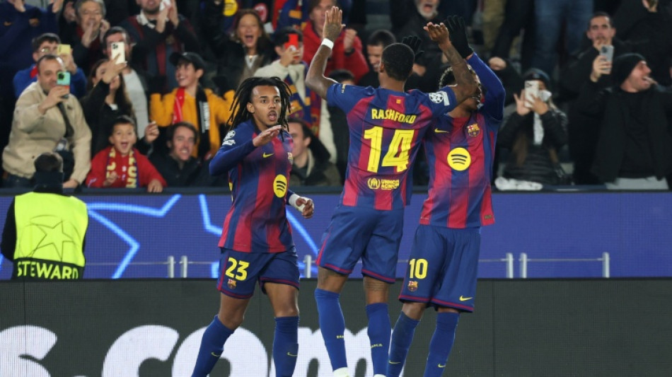 Kounde double helps Barcelona claim Frankfurt comeback win