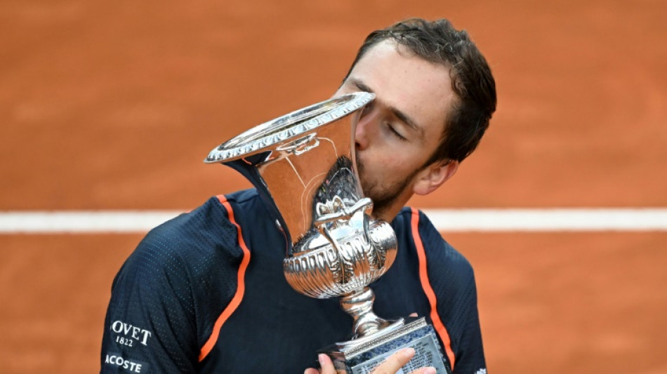 Medvedev wins maiden clay court title at Italian Open 