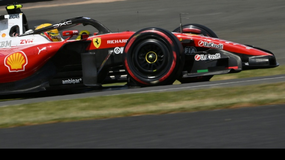 Hamilton sparkles in Silverstone sunshine