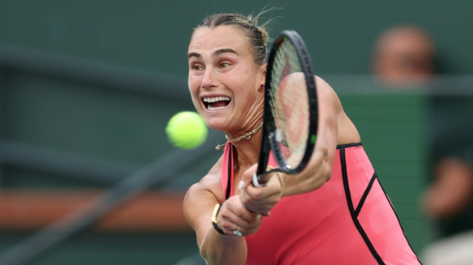 Sabalenka downs Noskova to set Indian Wells title rematch with Rybakina