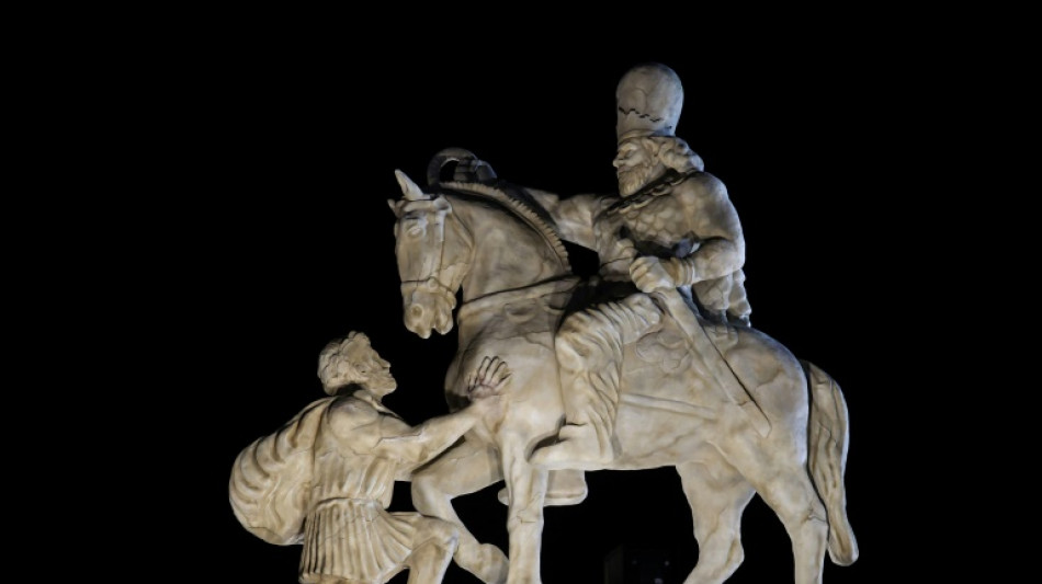 Iran unveils monument to ancient victory in show of post-war defiance