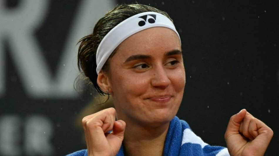 Ukraine's Kalinina outduels Russia's Kudermetova to reach Rome final